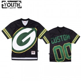 Tröjor Green Bay Packers Custom Svart Big Face - Barn